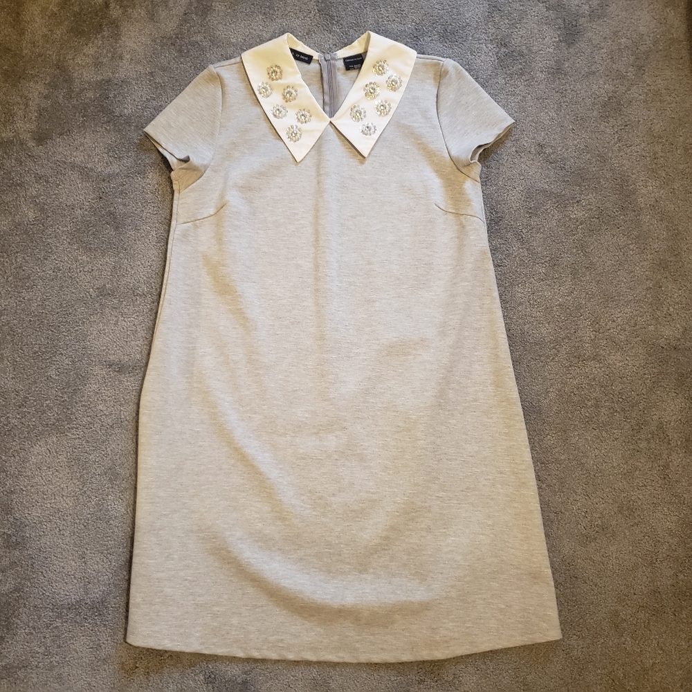 Gray Grey Dress Womens Size Small Color Detail